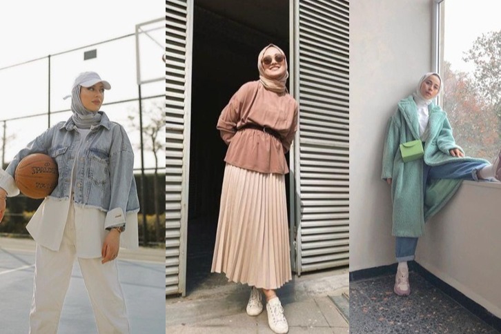 7 Inspirasi Style Korea Simpel untuk Perempuan Berhijab - Womantalk