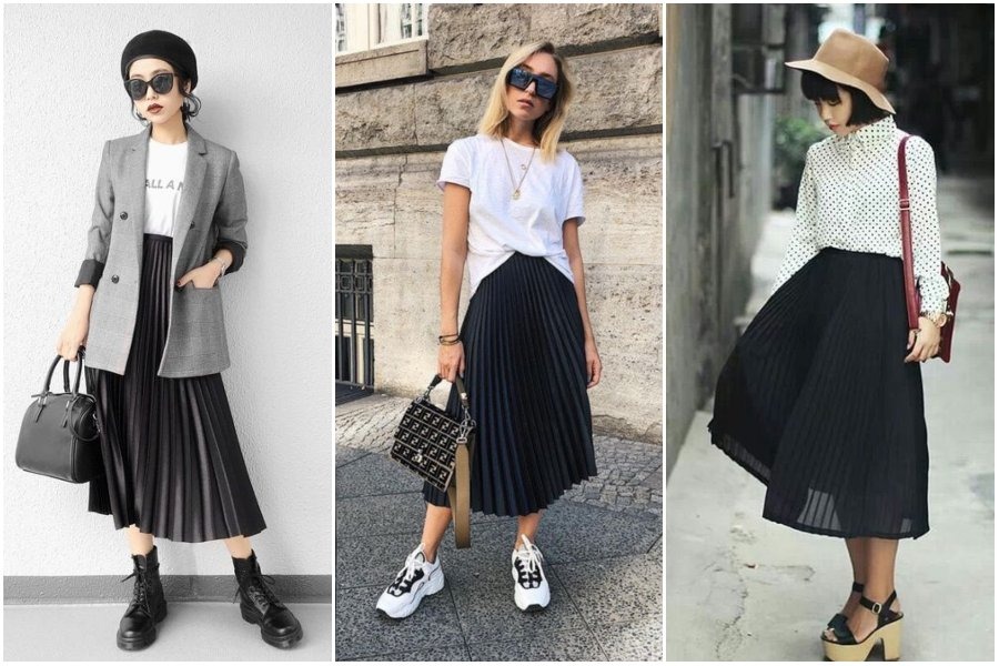 Ootd Rok Plisket Hitam Untuk Kondangan : Siap Tampil Cantik dengan