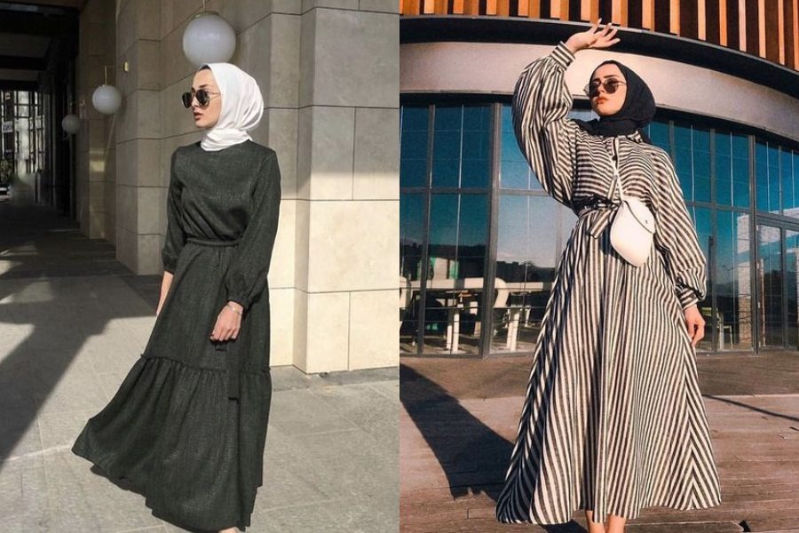 10 OOTD  Hijab Kasual Hitam  Putih yang Praktis dan Tetap 