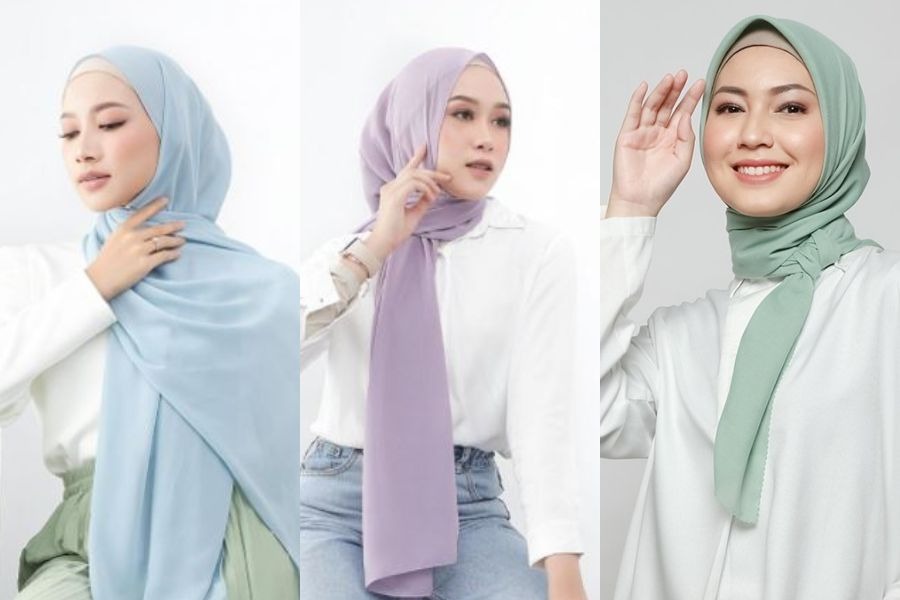 7 Rekomendasi Warna Hijab Pastel Di Bawah Rp50 Ribuan Yang Bikin Wajah Bening Womantalk