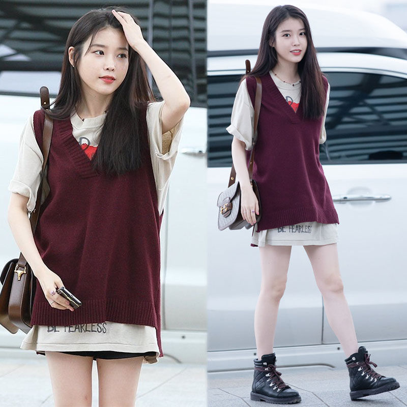 Padu Padan Vest dan Sweater Rajut Ala Artis Korea, Termasuk untuk