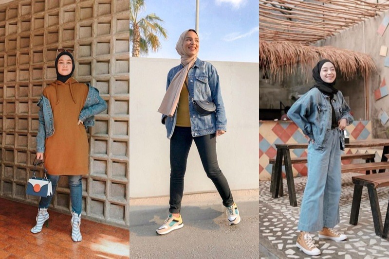 7 Tips Padu Padan Style Jaket Jeans Dan Hijab Kekinian Yang Sopan Womantalk