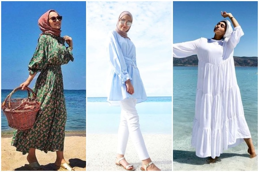 Ootd Style Hijab Ke Pantai - Inspirasi OOTD Pantai Untuk Remaja