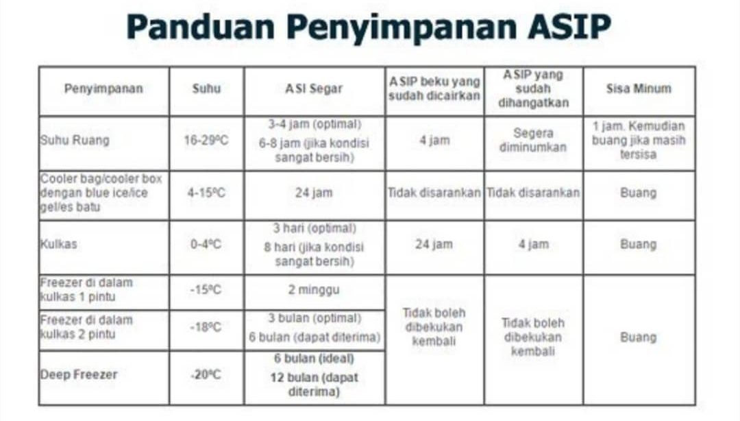 3 Cara Menyimpan Asi Yang Benar Setelah Dipompa Agar Tahan Lama Womantalk