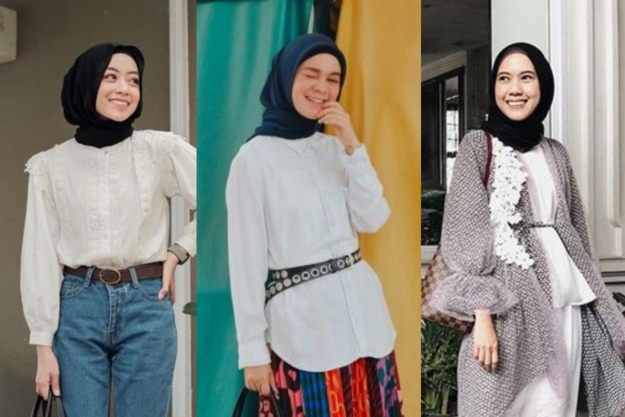 10 Ootd Hijab Dengan Atasan Putih Yang Terkesan Mewah Tapi Tidak Berlebihan Womantalk