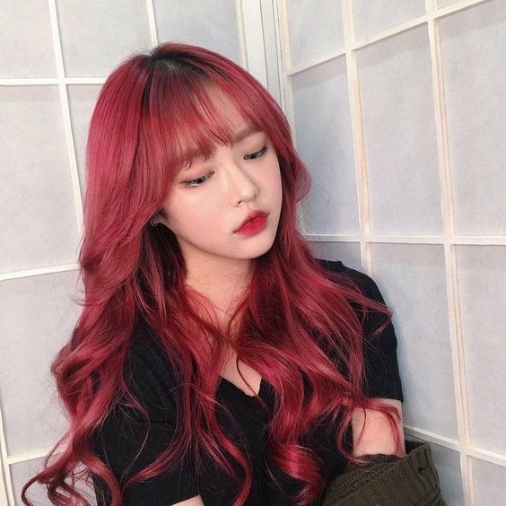 7 Model Dan Gaya Rambut Merah Maroon Ala Korea Yang Elegan Womantalk