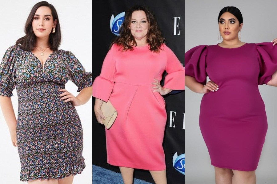 7 Gaya Simple Dress Puff Sleeves Untuk Lengan Besar Womantalk