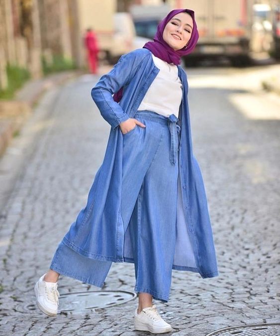 7 Warna Hijab Selain Hitam Yang Cocok Untuk Baju Biru Langit Anda Womantalk