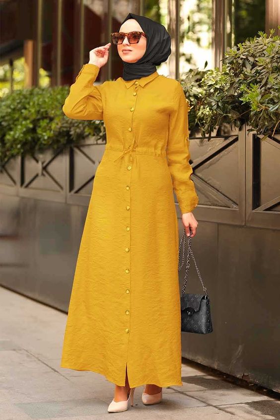 7 Warna Hijab Yang Cocok Untuk Baju Kuning Mustard Womantalk