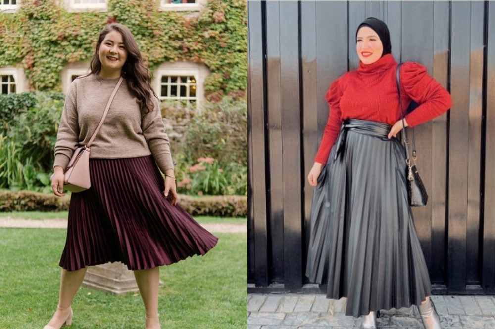 7 Ootd Rok Plisket Untuk Tubuh Gemuk Yang Bikin Ramping Dan Awet Muda Womantalk