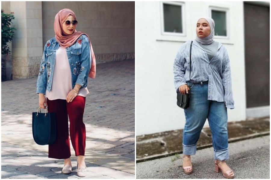 7 Model Celana  Untuk  Pengguna Hijab  Bertubuh Gemuk Agar 