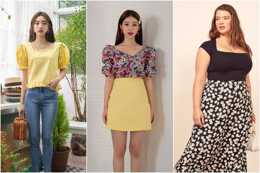 8 Ootd Baju Kerah Kotak Yang Jadi Tren Fashion Kekinian Womantalk