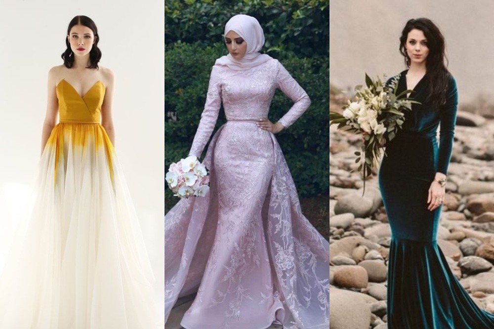 8 Ide Warna Dan Model Gaun Pengantin Tercantik Selain Warna Putih Womantalk