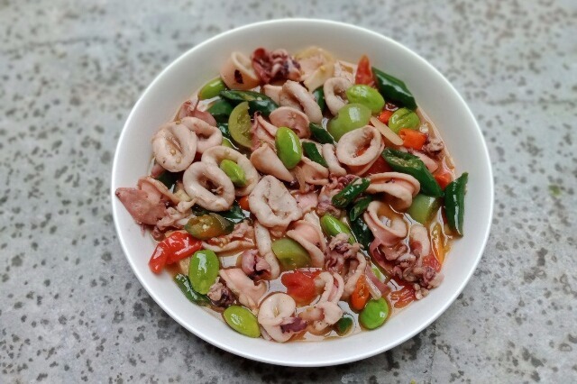 Resep Tumis Cumi Basah