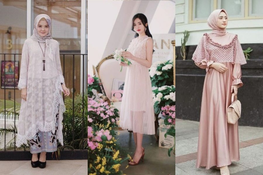 8 OOTD Model Dress Brokat Kombinasi Buat Pesta - Womantalk