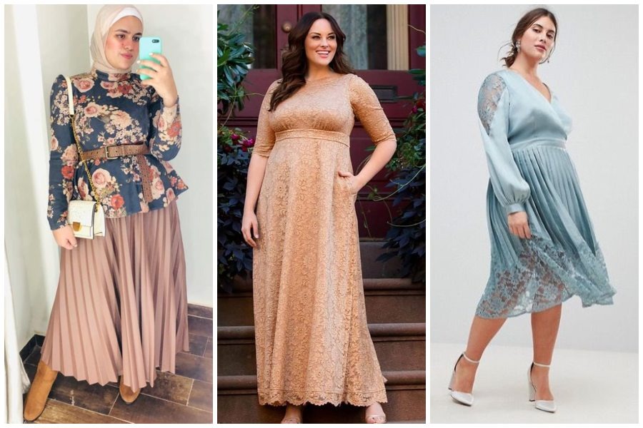 8 Model Baju Pesta Untuk Orang Gemuk Agar Terlihat Langsing Termasuk Hijaber Womantalk